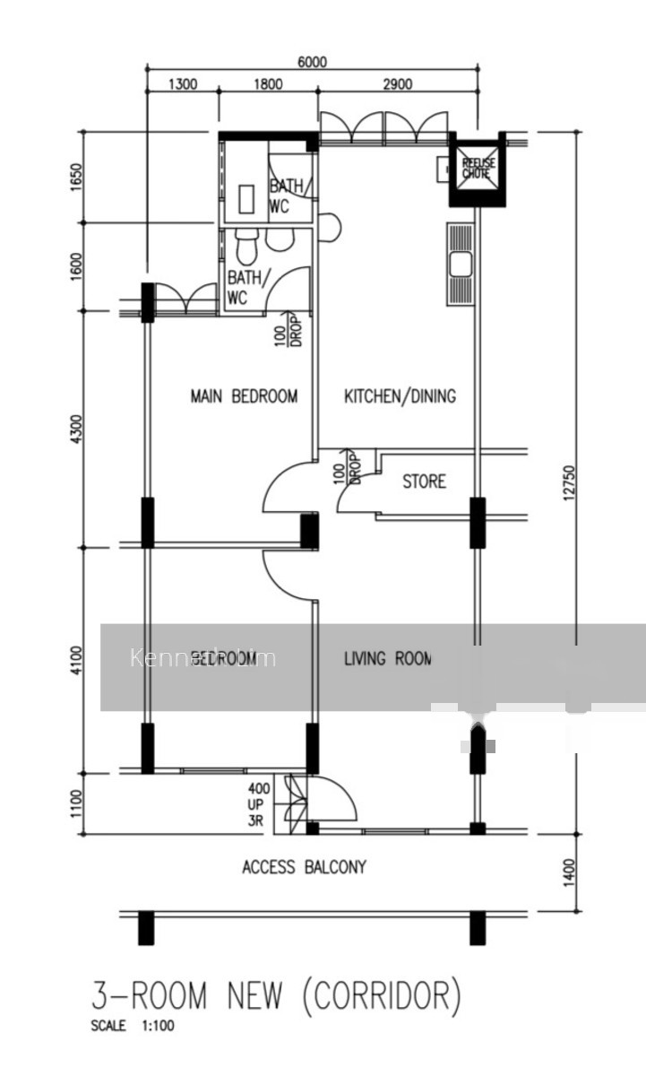 Blk 614 Bedok Reservoir Road (Bedok), HDB 3 Rooms #152430592
